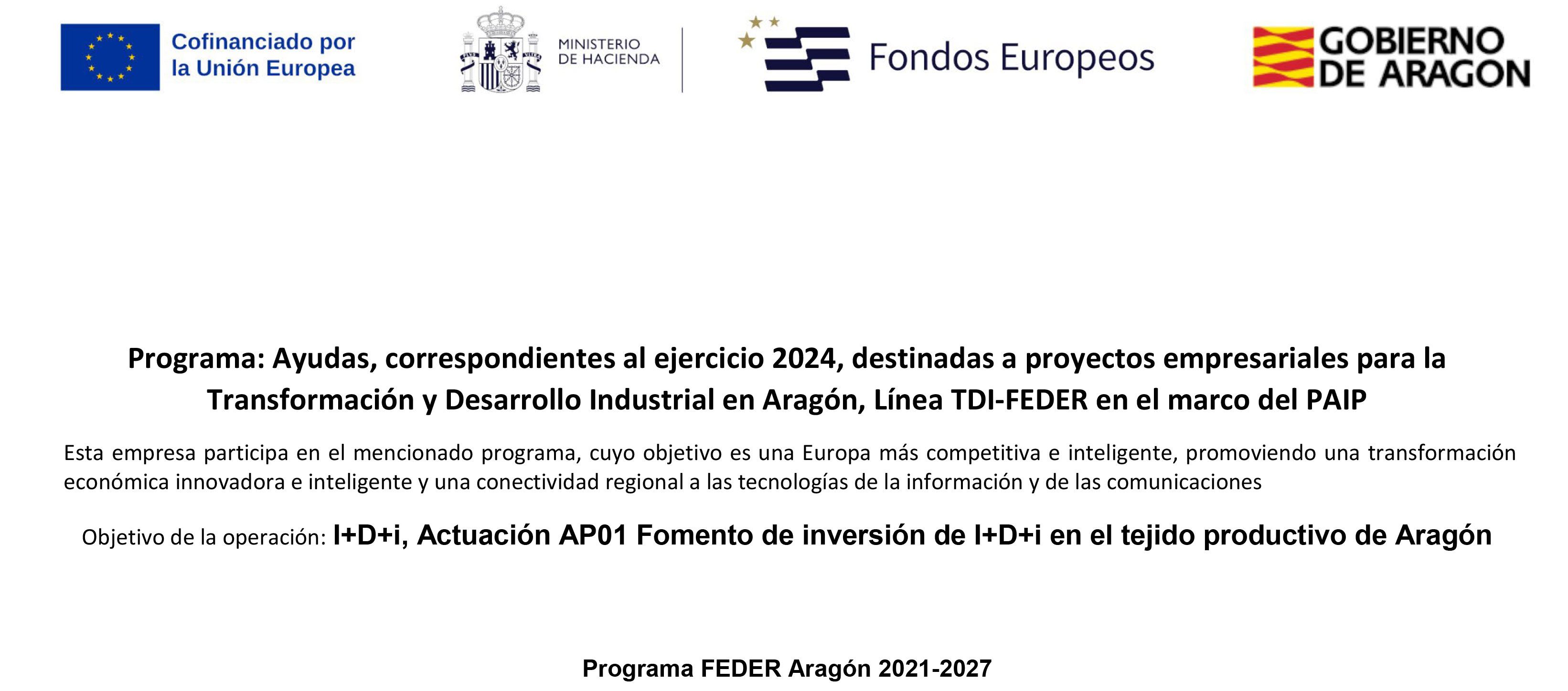 Programa FEDER Aragón 2021-2027